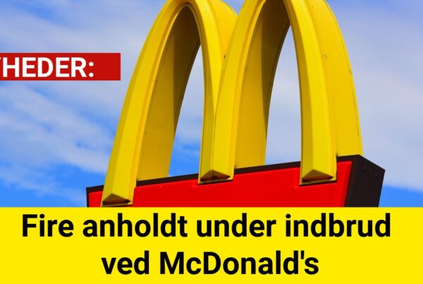 Fire anholdt under indbrud ved McDonald's