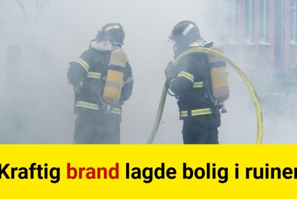 Kraftig brand lagde bolig i ruiner