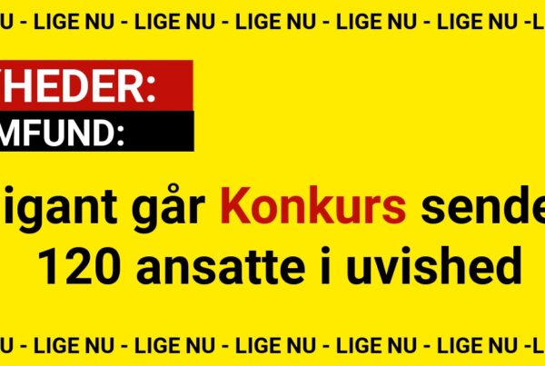 Gigant går Konkurs sender 120 ansatte i uvished