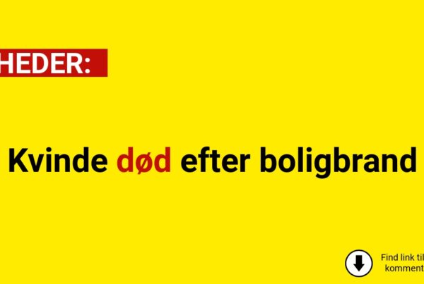 Kvinde død efter boligbrand