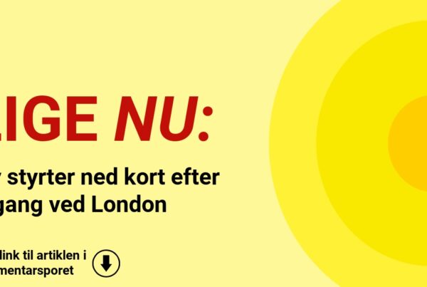 Fly styrter ned kort efter afgang ved London