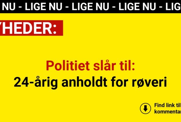 Politiet slår til: 24-årig anholdt for røveri