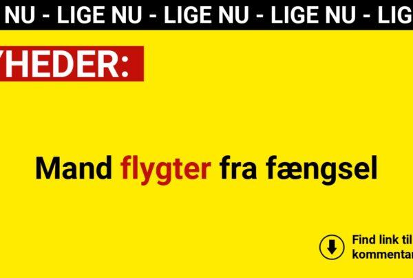 Mand flygter fra fængsel