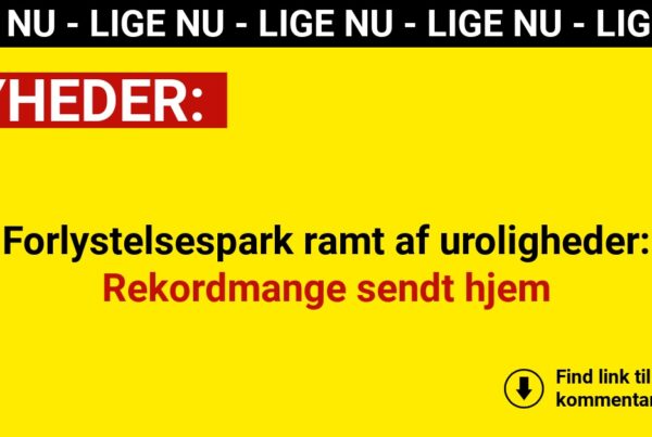 Forlystelsespark ramt af uroligheder: Rekordmange sendt hjem