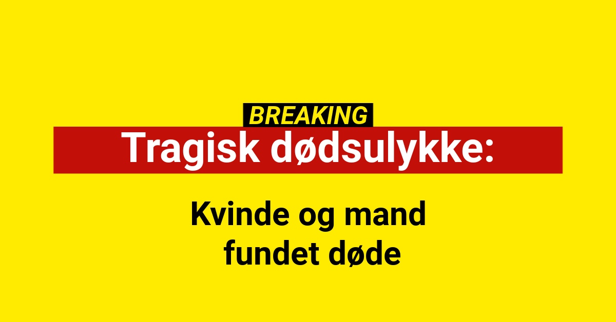 Kvinde og mand fundet døde - politiet massivt til stede