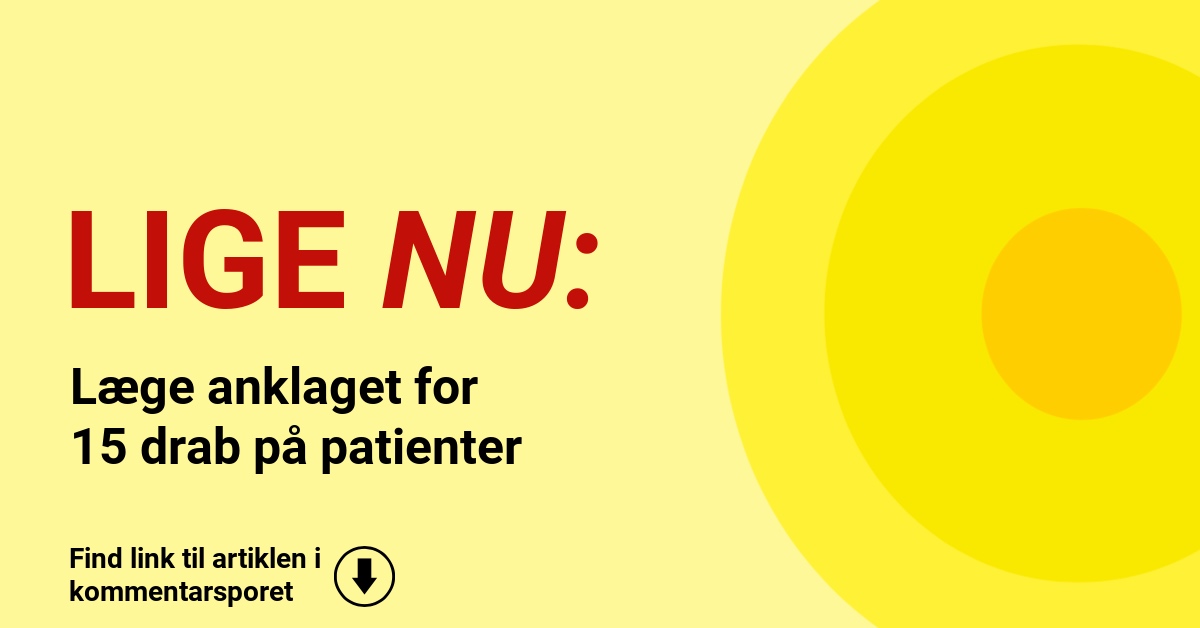 Læge anklaget for 15 drab på patienter