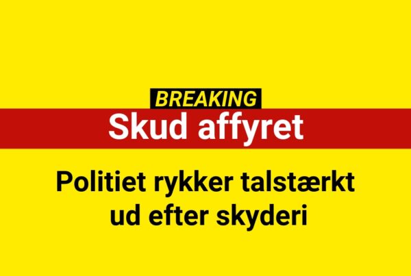 Politiet rykker talstærkt ud efter skyderi