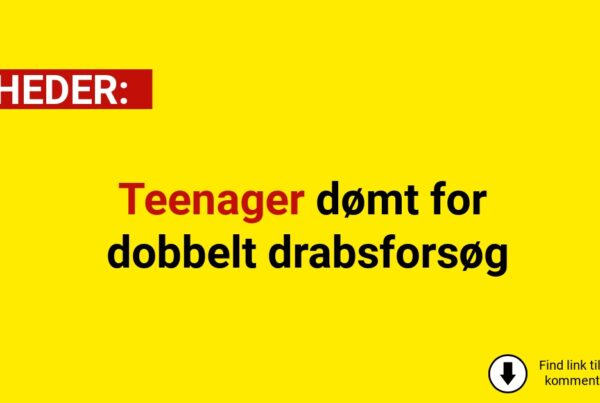 Teenager dømt for dobbelt drabsforsøg