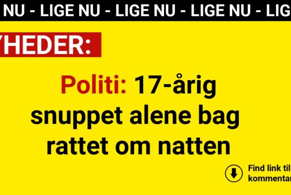 Politi: 17-årig snuppet alene bag rattet om natten