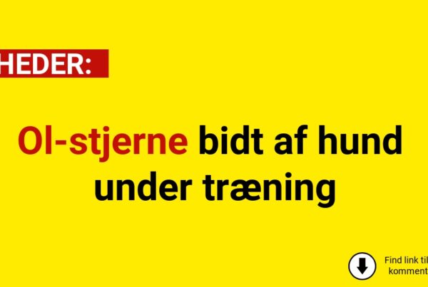 Ol-stjerne bidt af hund under træning