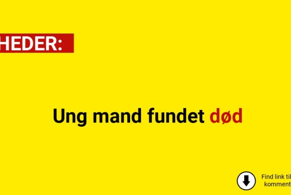 Ung mand fundet død