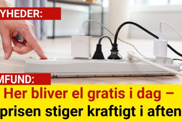 Her bliver el gratis i dag – prisen stiger kraftigt i aften