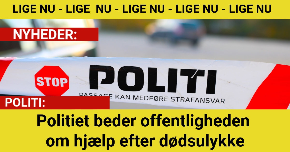 Politiet beder offentligheden om hjælp efter dødsulykke