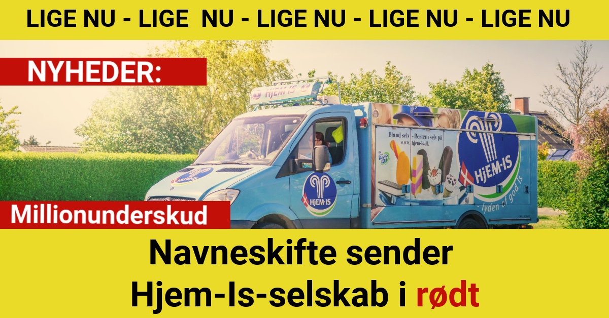 Navneskifte sender Hjem-Is-selskab i rødt