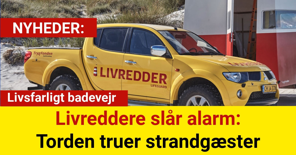 Livreddere slår alarm: Torden truer strandgæster