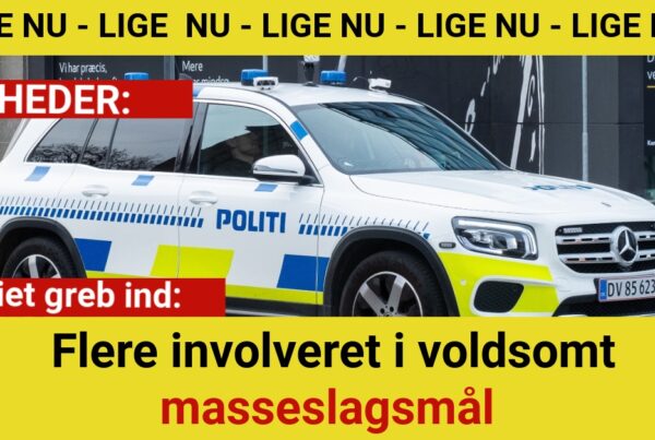 Politiet greb ind: Flere involveret i voldsomt masseslagsmål