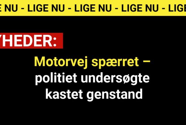 Motorvej spærret – politiet undersøgte kastet genstand
