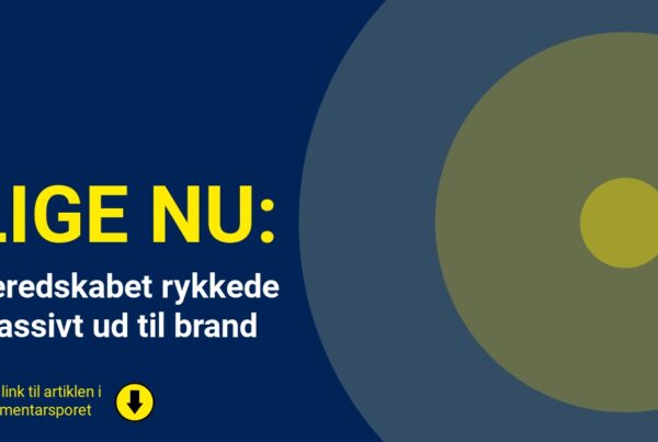 Beredskabet rykkede massivt ud til brand