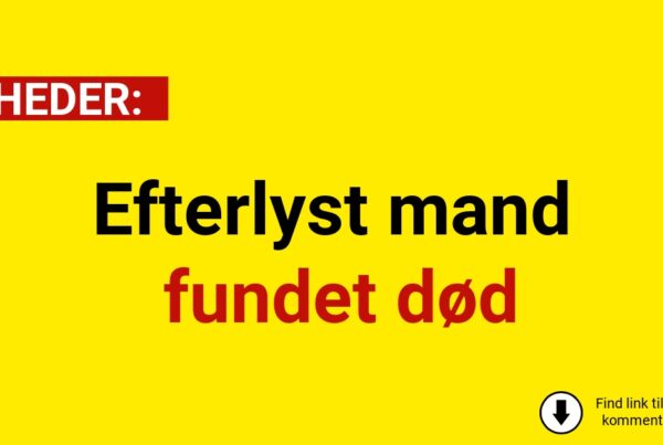 Efterlyst mand fundet død