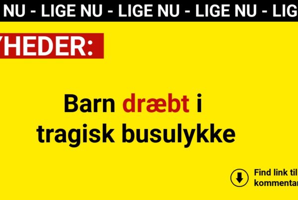 Barn dræbt i tragisk busulykke