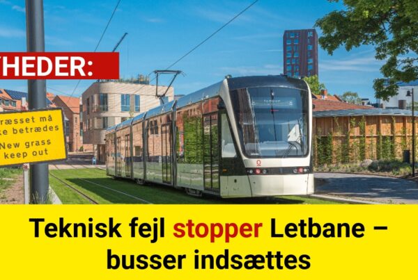 Teknisk fejl stopper Letbane – busser indsættes