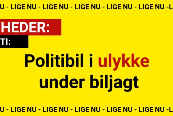 Politibil i ulykke under biljagt