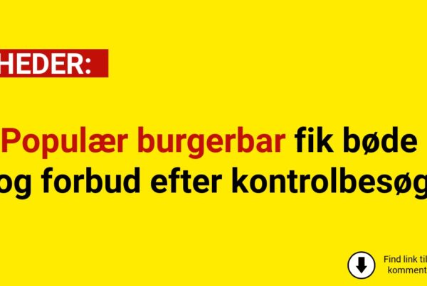 Populær burgerbar fik bøde og forbud efter kontrolbesøg