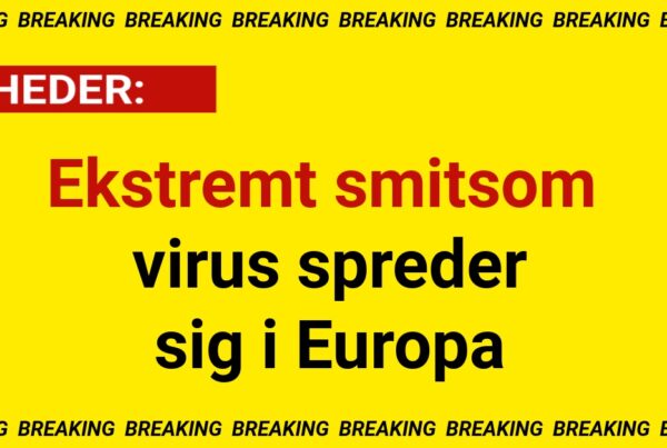 Ekstremt smitsom virus spreder sig i Europa