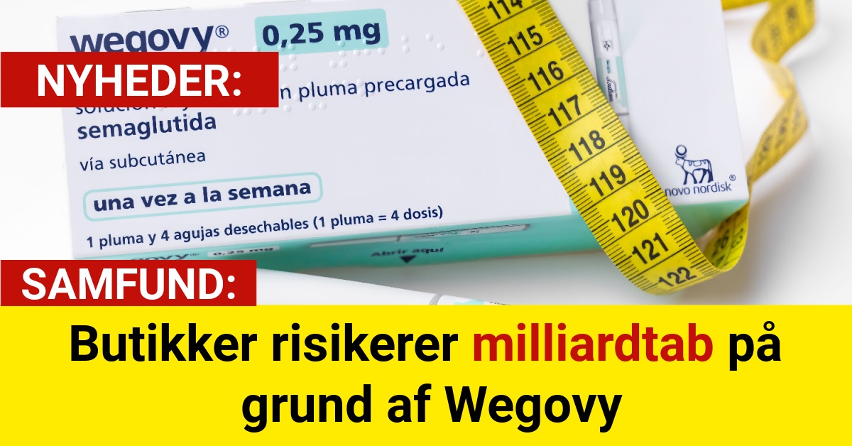 Butikker risikerer milliardtab på grund af Wegovy