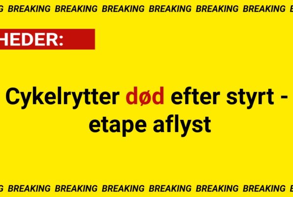 BREAKING: Cykelrytter død efter styrt - etape aflyst