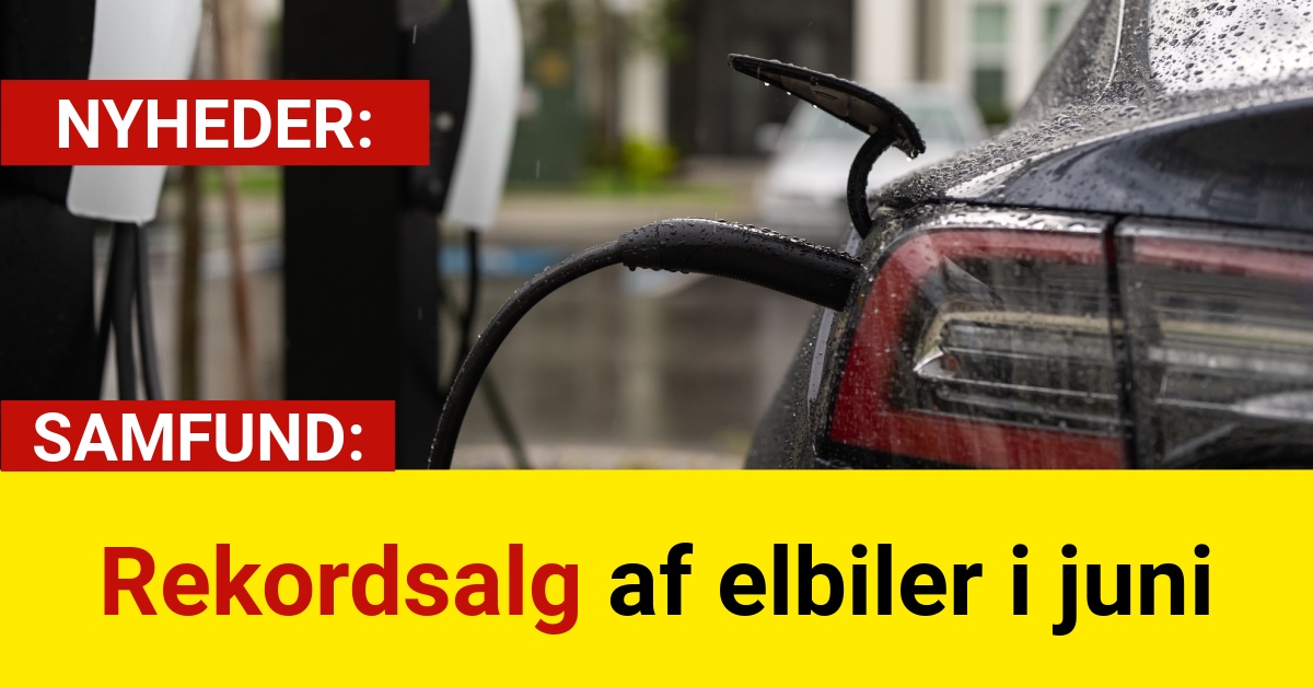 Rekordsalg af elbiler i juni
