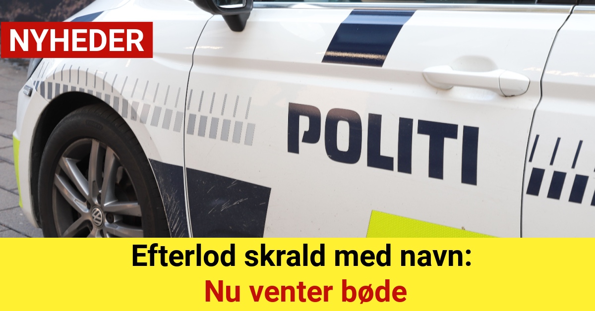 Efterlod skrald med navn: Nu venter bøde