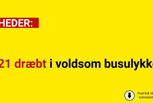 21 dræbt i voldsom busulykke