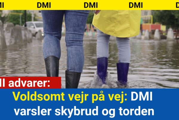 Voldsomt vejr på vej: DMI varsler skybrud og torden