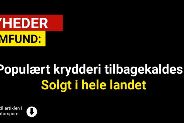 Populært krydderi tilbagekaldes - Solgt i hele landet