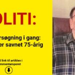 Stor eftersøgning i gang: Leder efter savnet 75-årig