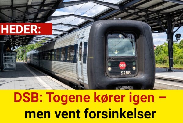 DSB: Togene kører igen – men vent forsinkelser