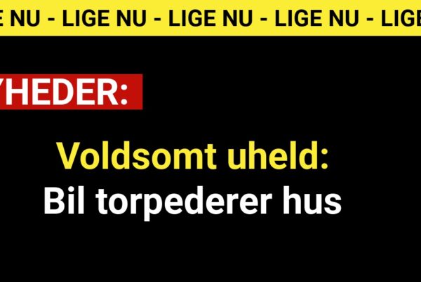 Voldsomt uheld: Bil torpederer hus