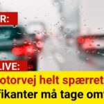Motorvej helt spærret - trafikanter må tage omveje