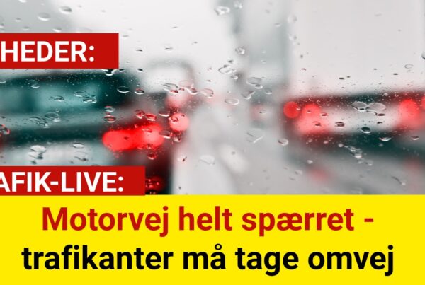 Motorvej helt spærret - trafikanter må tage omveje