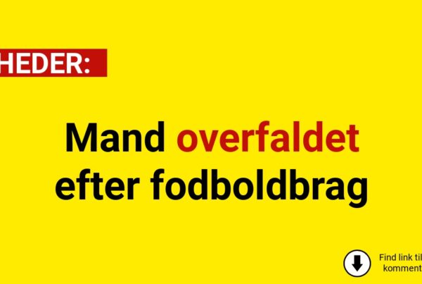Mand overfaldet efter fodboldbrag