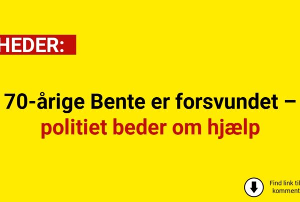 70-årige Bente er forsvundet – politiet beder om hjælp