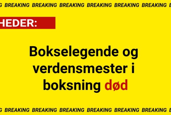 Bokselegende og verdensmester i boksning død