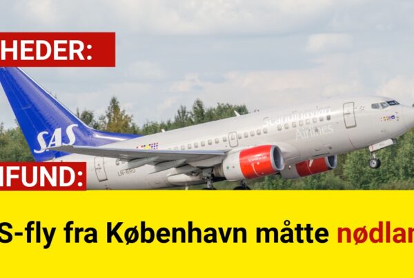 SAS-fly fra København måtte nødlande