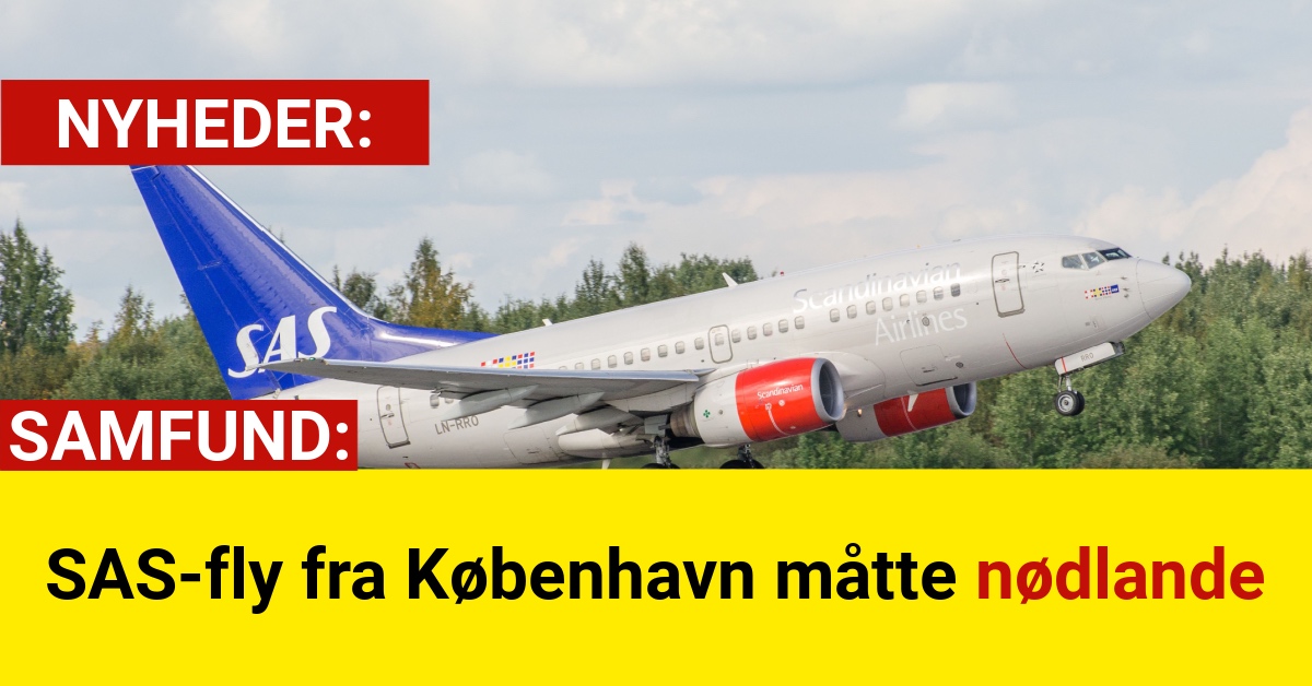 SAS-fly fra København måtte nødlande