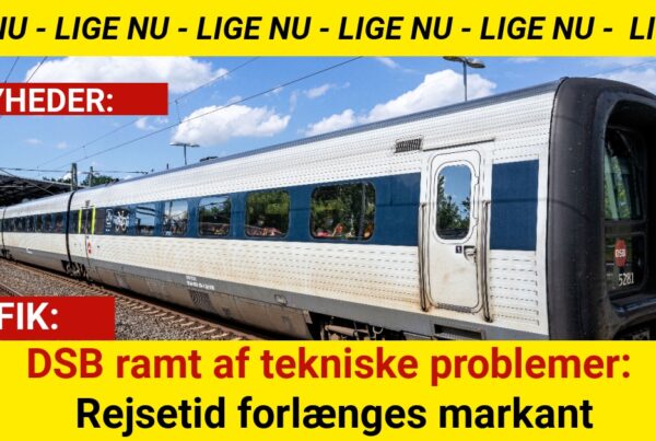 DSB ramt af tekniske problemer: Rejsetid forlænges markant