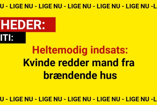 Heltemodig indsats: Kvinde redder mand fra brændende hus