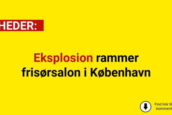 Eksplosion rammer frisørsalon i København