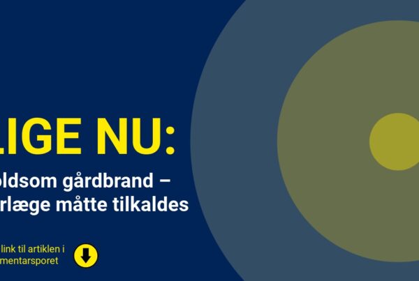 Voldsom gårdbrand – dyrlæge måtte tilkaldes