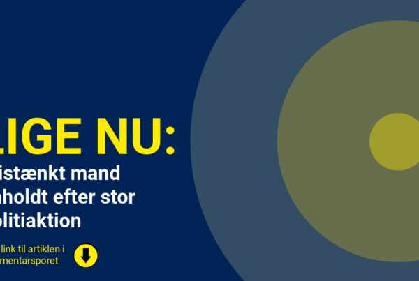 Mistænkt mand anholdt efter stor politiaktion